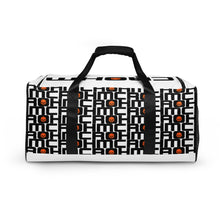 Load image into Gallery viewer, CROHM Duffle bag | White Logo pattern Orange skull