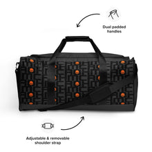 Load image into Gallery viewer, CROHM Duffle bag | Gray Logo pattern Orange skull