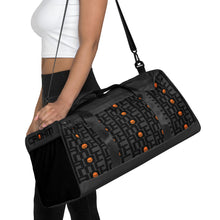 Load image into Gallery viewer, CROHM Duffle bag | Gray Logo pattern Orange skull