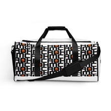 Load image into Gallery viewer, CROHM Duffle bag | White Logo pattern Orange skull