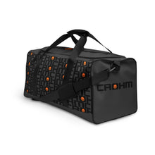Load image into Gallery viewer, CROHM Duffle bag | Gray Logo pattern Orange skull