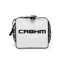 Load image into Gallery viewer, CROHM Duffle bag | White Logo pattern Orange skull