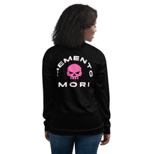 Load image into Gallery viewer, CROHM | Bomber Jacket Black Pink skull MEMENTO MORI