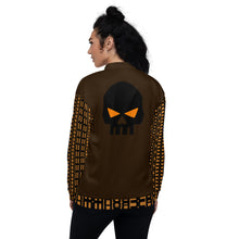 Load image into Gallery viewer, CROHM | Bomber Jacket | Coffee Brown Logo pattern on sleeves