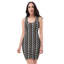 Load image into Gallery viewer, CROHM | Tight Dress Logo pattern Orange skull
