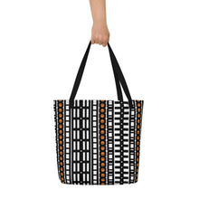 Load image into Gallery viewer, CROHM Beach Bag | Logo pattern Orange skull