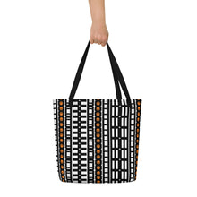 Load image into Gallery viewer, CROHM Beach Bag | Logo pattern Orange skull