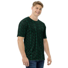 Load image into Gallery viewer, CROHM Men's T-shirt | Racing Green Logo pattern Open skull