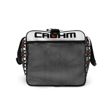 Load image into Gallery viewer, CROHM Duffle bag | White Logo pattern Orange skull
