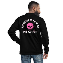 Load image into Gallery viewer, CROHM | Bomber Jacket Black Pink skull MEMENTO MORI
