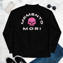 Load image into Gallery viewer, CROHM | Bomber Jacket Black Pink skull MEMENTO MORI
