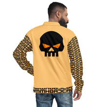 Load image into Gallery viewer, CROHM | Bomber Jacket | Orange Logo pattern on sleeves
