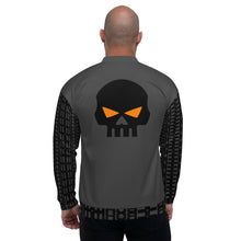 Load image into Gallery viewer, CROHM | Bomber Jacket | Grey Logo pattern on sleeves
