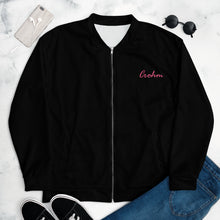 Load image into Gallery viewer, CROHM | Bomber Jacket Black Pink skull MEMENTO MORI
