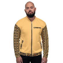 Load image into Gallery viewer, CROHM | Bomber Jacket | Orange Logo pattern on sleeves
