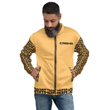 Load image into Gallery viewer, CROHM | Bomber Jacket | Orange Logo pattern on sleeves
