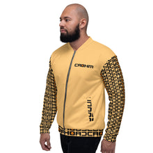 Load image into Gallery viewer, CROHM | Bomber Jacket | Orange Logo pattern on sleeves
