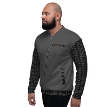 Load image into Gallery viewer, CROHM | Bomber Jacket | Grey Logo pattern on sleeves
