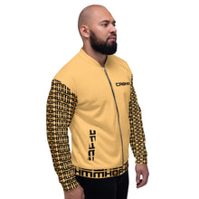 Load image into Gallery viewer, CROHM | Bomber Jacket | Orange Logo pattern on sleeves
