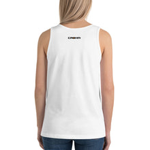 Load image into Gallery viewer, CROHM | Tank Top Big black skull Orange eyes | Two colors
