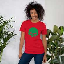 Load image into Gallery viewer, CROHM | T-shirt BIG GREEN SKULL RED EYES | Three colors

