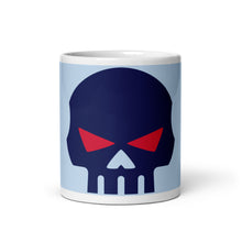 Load image into Gallery viewer, CROHM | Mug Blue skull Red eyes
