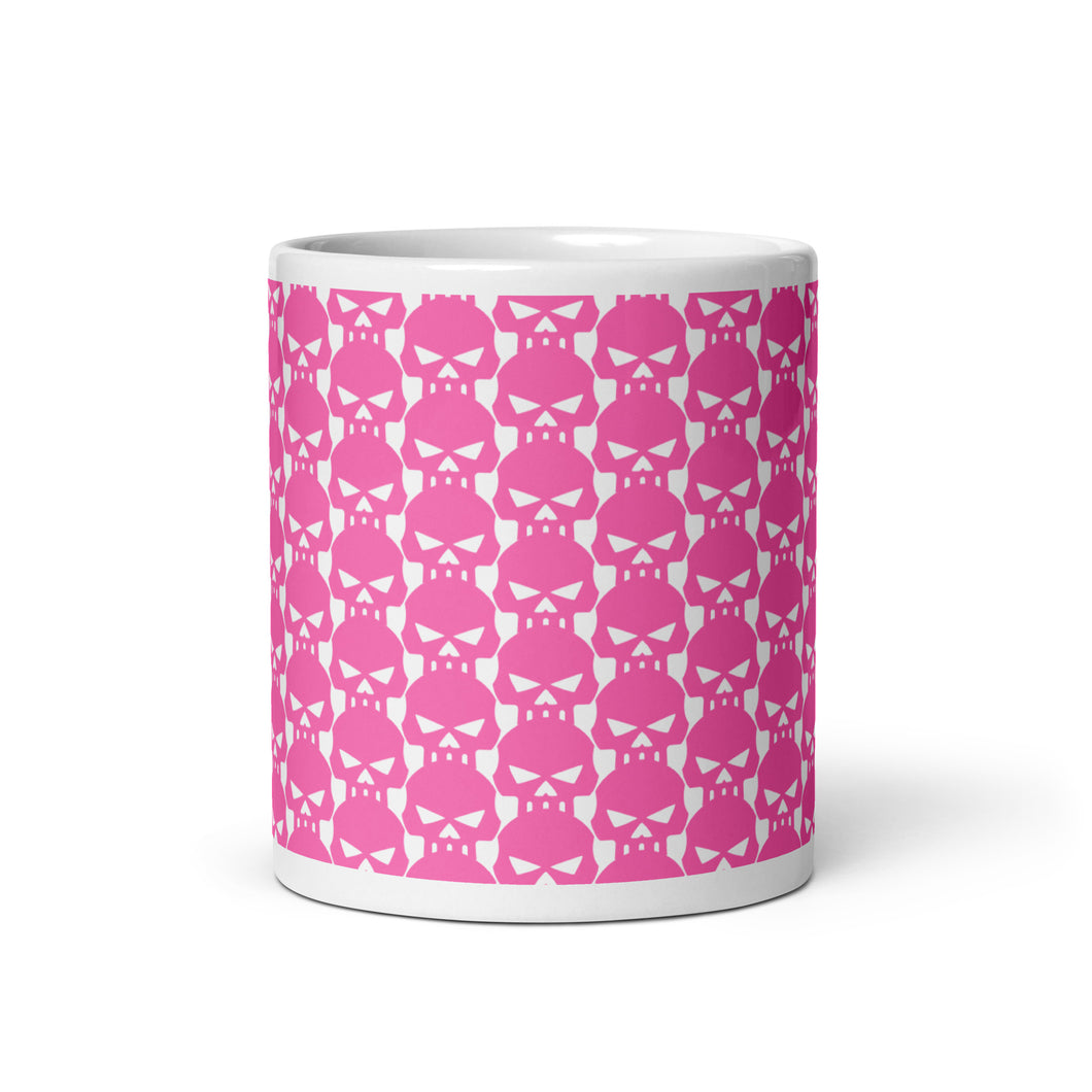 CROHM | Mug Pink skulls pattern