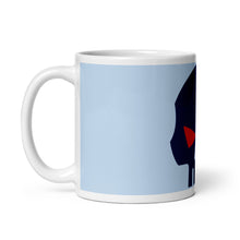 Load image into Gallery viewer, CROHM | Mug Blue skull Red eyes
