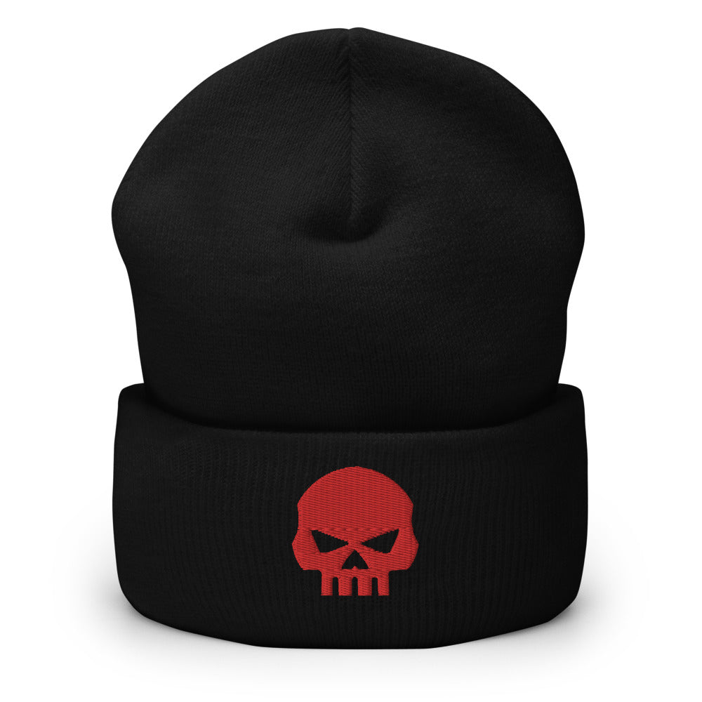 CROHM | Beanie Black Pure skull Red