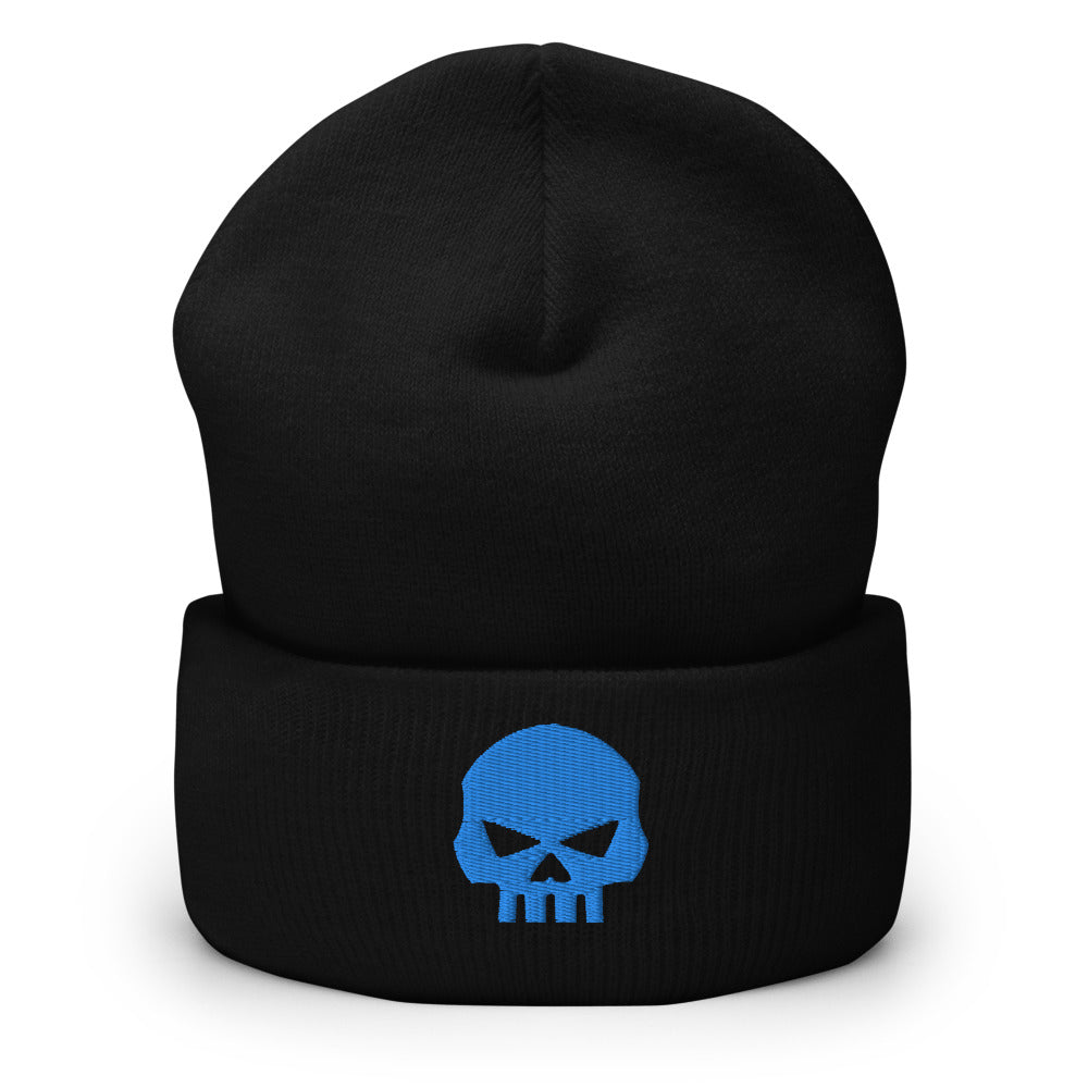 CROHM | Beanie Black Pure skull Blue